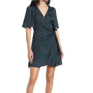 Elegant Teal Wrap Dress NWOT